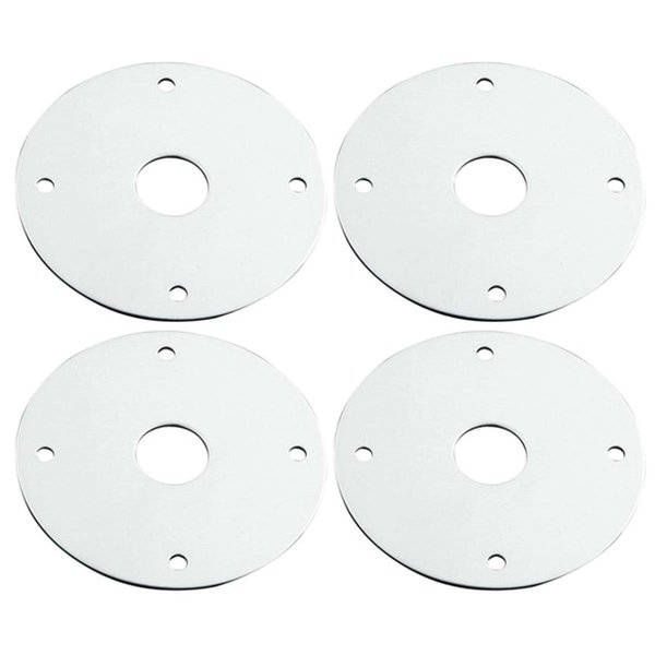 Allstar Aluminum Scuff Plate with 0.5 in. Hole, 4PK ALL18518